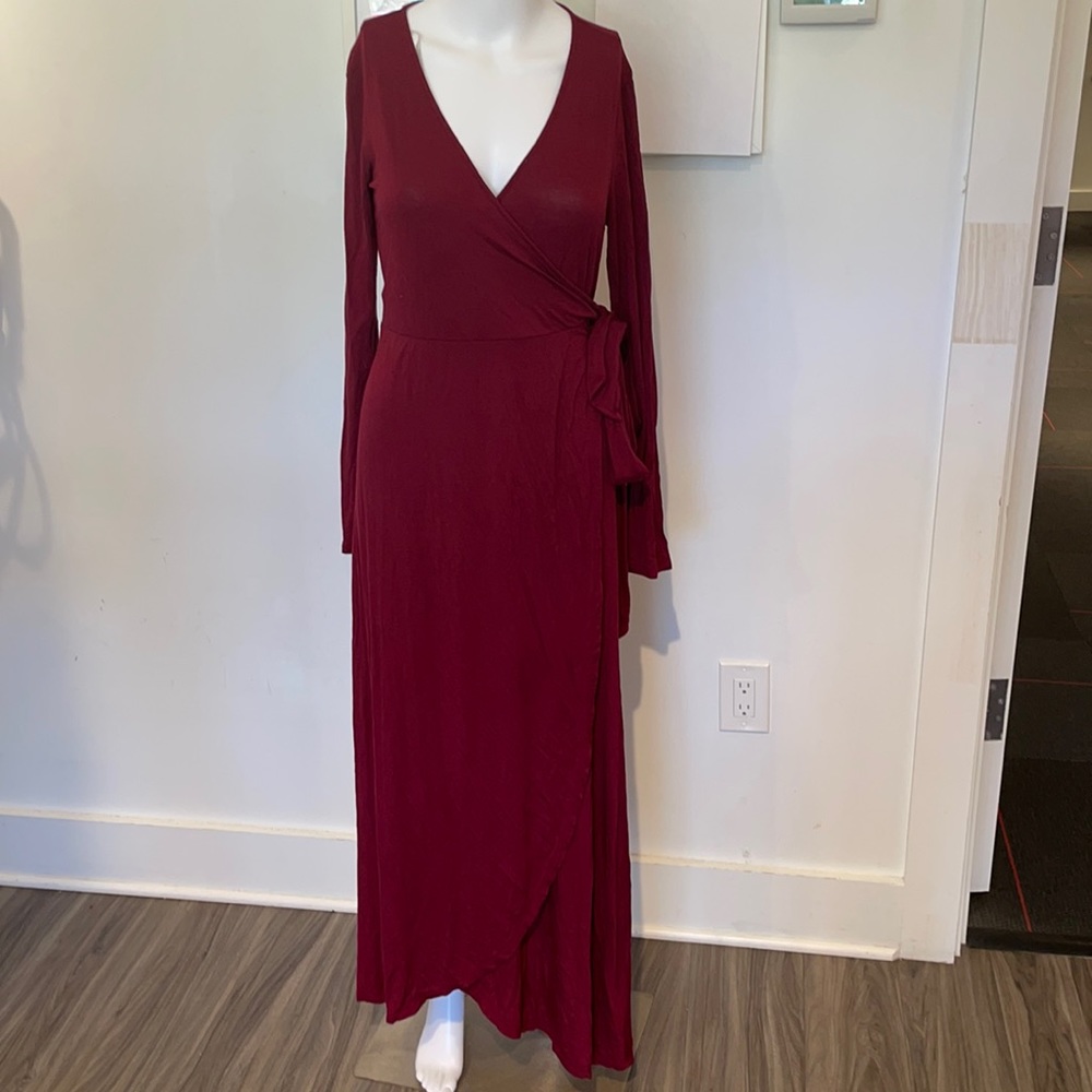 GAP long sleeve wrap dress.